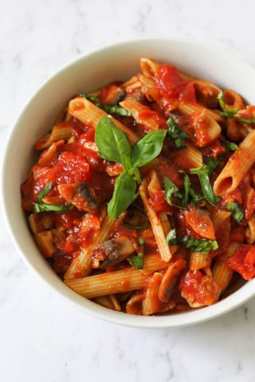 Bacon And Mushroom Pasta